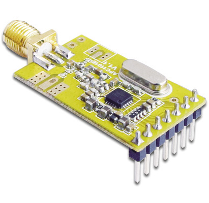 ��Ʒ���ƣ�APC1101E
��Ʒ�ͺţ�APC1101E
��Ʒ���CC1101 400M 10mW SPI�ӿ�